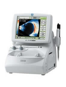 超音波画像診断・眼軸長・角膜厚測定装置　NIDEK社